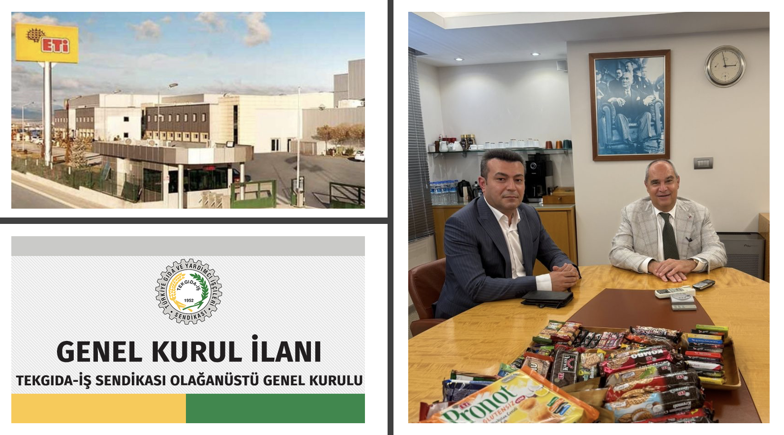 Eti Gıda işçisi sorularının cevabını aldı: Patron arkamızda diyerek başkanlığa aday oldular! İşçi çıkartmada patronla işbirliğini itiraf ettiler!