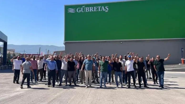 Gübretaş grevi işçilerin ve sınıf dostlarının desteğiyle mutlaka kazanacak!
