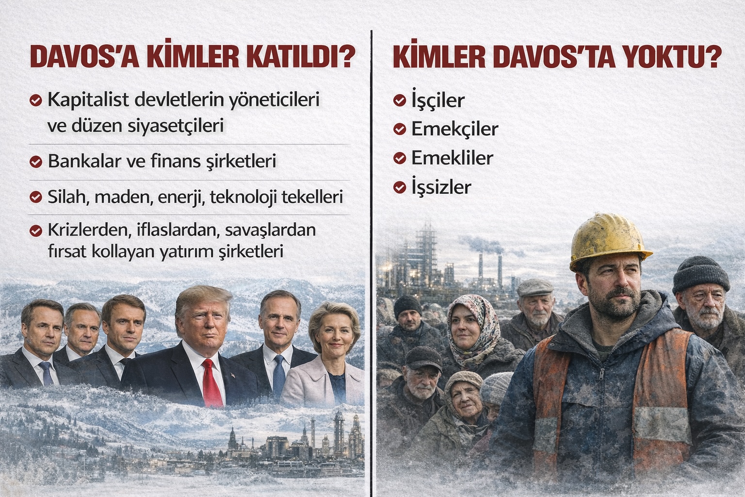 davosa kimler katıldı kimler davos'ta yoktu