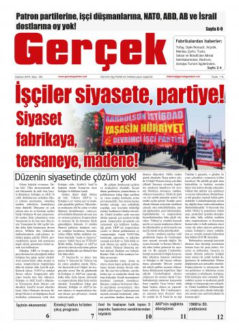 Gerçek Gazetesi Sayı 105 - Haziran 2018