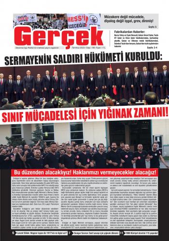  Gerçek Gazetesi Sayı 166 - Temmuz 2023