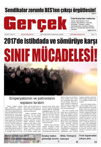 Gerçek Gazetesi Sayı 87 - Ocak 2017