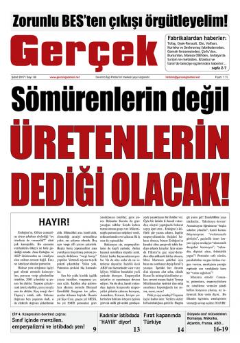 Gerçek Gazetesi Sayı 88 - Ocak 2017
