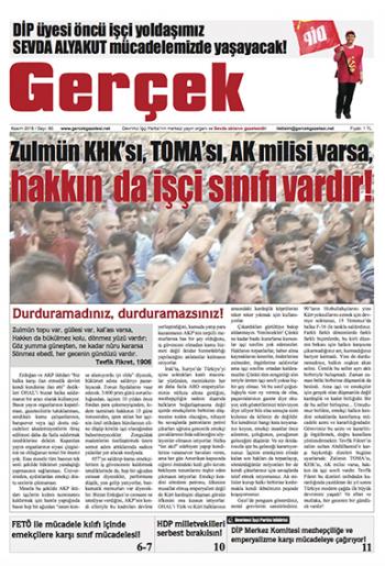 Gerçek Gazetesi Sayı 85 - Kasım 2016