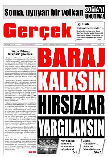 Gerçek Gazetesi Sayı 62 - Aralık 2014