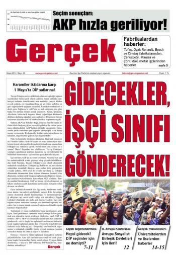 Gerçek Gazetesi Sayı 54 - Nisan 2014
