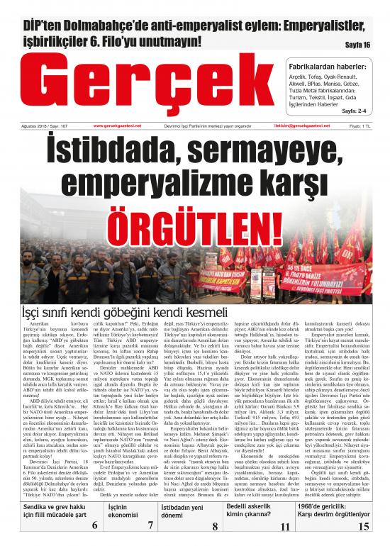 Gerçek Gazetesi Sayı 107