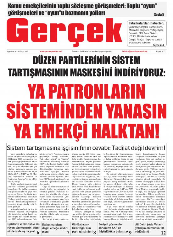 Gerçek Gazetesi Sayı 119