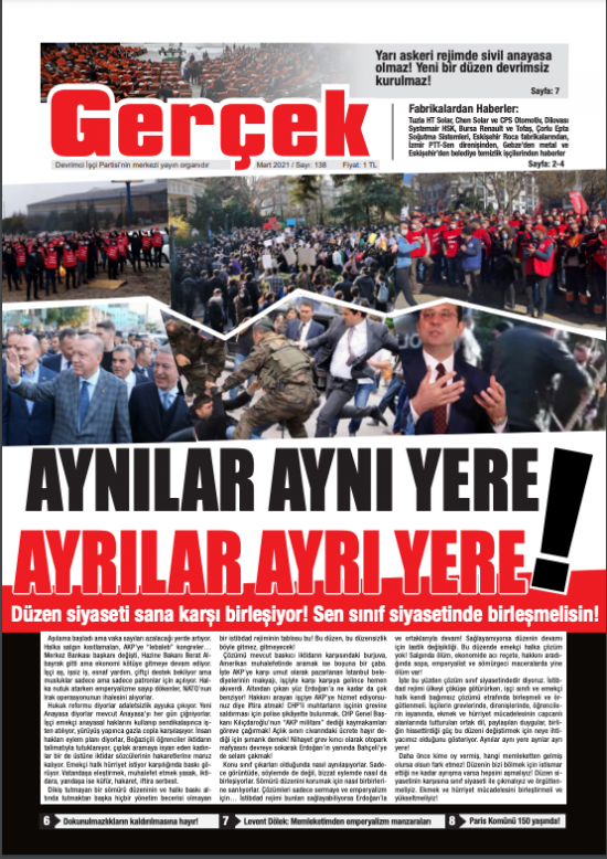Gerçek Gazetesi Sayı 138