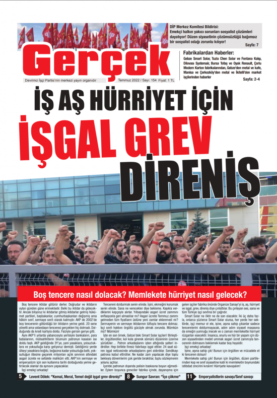 Gerçek Gazetesi Sayı 154