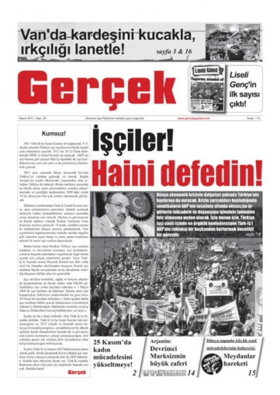 Gerçek Sayı 25 - Kasım 2011