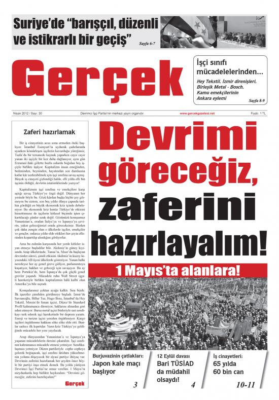 Gerçek Sayı 30 - Nisan 2012