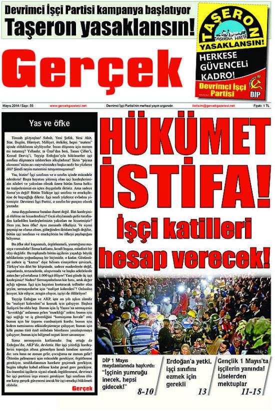 Gerçek Gazetesi Sayı 55 Kapak