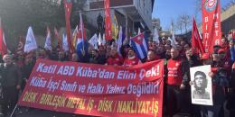 İşçilerden emperyalist haydutluğa cevap: Küba, Venezuela, İran halkları yalnız değildir!