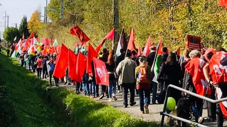 Corç Abdullah’ın tutsaklığı, Lannemezan hapishanesi önünde protesto edildi