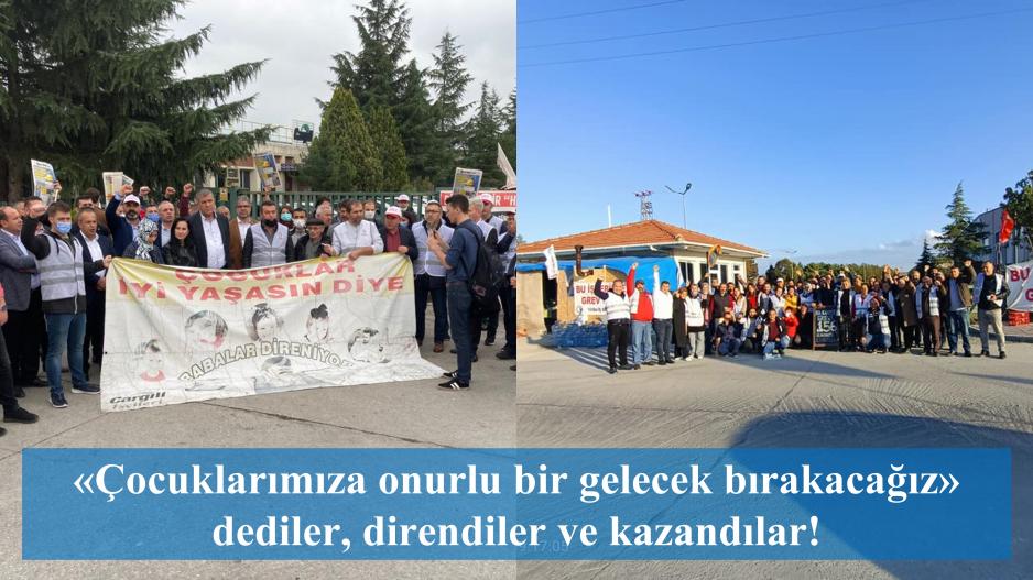 Cargill ve Belkarper’de ardarda gelen kazanımlar: Grev çadırlarında zafer havası! Cargill ve Belkarper’de ardarda gelen kazanımlar: Grev çadırlarında zafer havası!