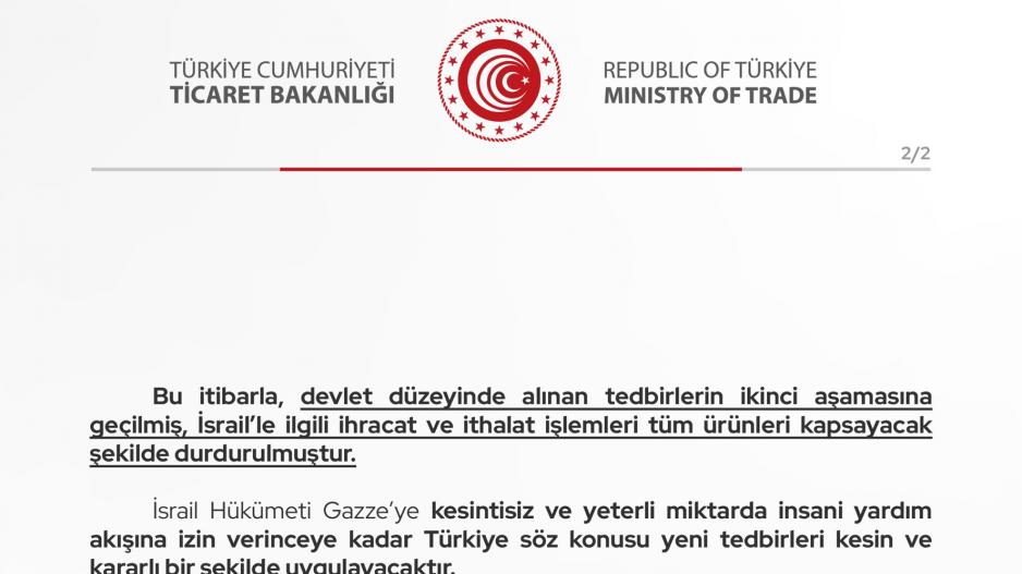 İsrail’le kanlı ticareti durdurma kararı Filistin dostu halkın kazanımıdır! Soykırıma ortaklığın son bulması için İncirlik ve Kürecik üsleri de kapatılmalıdır!